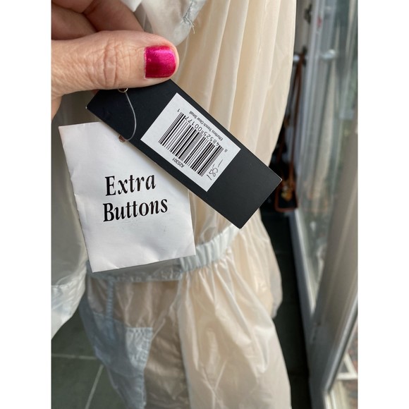 NWT Montiel Clear Effortless Hoodie Zip Front Trench Size S Flawed - Picture 10 of 14